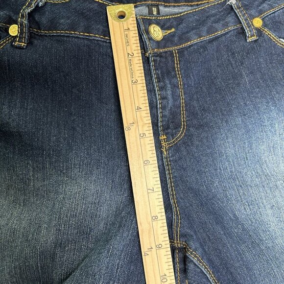 Coogi Jeans Womens 18W Bootcut Stretch Denim Gold Embroidered Pockets Y2K Retro - Picture 13 of 16